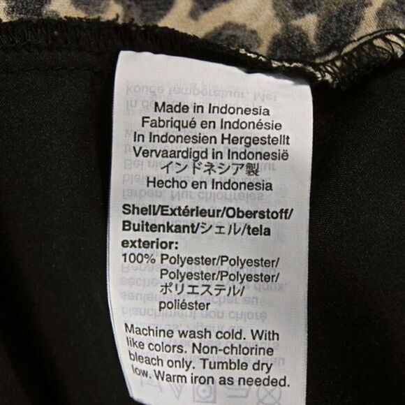 J. Crew Pants Leopard Print Pull-on Tapered Leg Side Pocket Elastic Waist Sz 12 - Picture 5 of 6